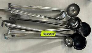 DESCRIPTION: (8) ASSORTED STAINLESS LADLES LOCATION: BAY 6 THIS LOT IS: SOLD BY THE PIECE QTY: 8