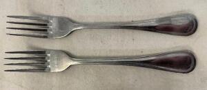 DESCRIPTION: (50) STAINLESS FORKS ADDITIONAL INFORMATION W/ RACK LOCATION: BAY 6 THIS LOT IS: SOLD BY THE PIECE QTY: 50