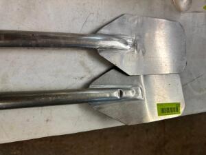 DESCRIPTION: (2) LONG HANDLE STAINLESS KETTLE STIRRERS LOCATION: BAY 6 THIS LOT IS: SOLD BY THE PIECE QTY: 2