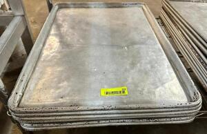 DESCRIPTION: (6) FULL SIZE SHEET PANS LOCATION: BAY 6 THIS LOT IS: SOLD BY THE PIECE QTY: 6