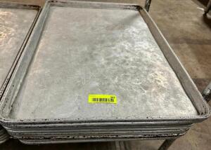 DESCRIPTION: (6) FULL SIZE SHEET PANS LOCATION: BAY 6 THIS LOT IS: SOLD BY THE PIECE QTY: 6