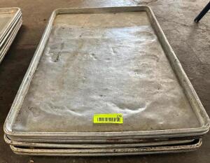 DESCRIPTION: (6) FULL SIZE SHEET PANS LOCATION: BAY 6 THIS LOT IS: SOLD BY THE PIECE QTY: 6