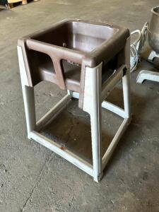 DESCRIPTION: (2) TAN PLASTIC HIGH CHAIRS LOCATION: BAY 6 THIS LOT IS: SOLD BY THE PIECE QTY: 2