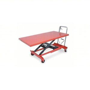 (1) MANUAL MOBILE SCISSOR LIFT TABLE