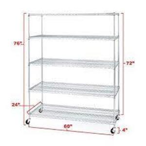 (1) 5-TIER NSF STEEL SHELVING