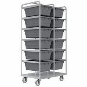 (1) HIGH STRENGTH VERTICAL RACK STYLE TUB CART