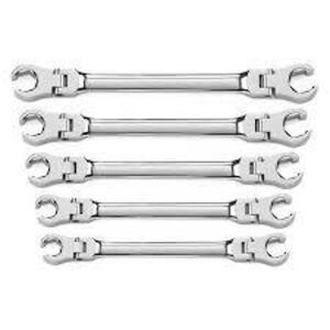 (1) SET OF FLEX HEAD FLARE NUT WRENCHES