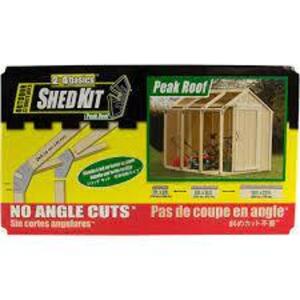 (2) CUSTOM SHED KIT WITH PEAK ROOF