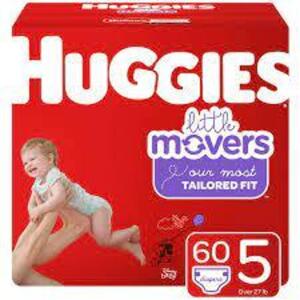 (2) PACKS OF (60) "LITTLE MOVERS" DIAPERS