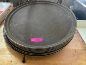 (8) FULL SIZE OVAL SERVING PLATTERS.