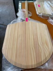 (3) LARGE WOODEN PIZZA PADDLES - NEW