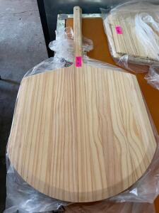 (3) LARGE WOODEN PIZZA PADDLES - NEW