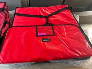 (4) INSULATED 18" PIZZA BOX DELIVERY BAGS.