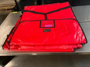 (3) INSULATED 18" PIZZA BOX DELIVERY BAGS.