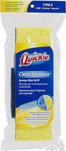 DESCRIPTION: (12) MICROFIBER SPONGE MOP REFILL BRAND/MODEL: QUICKIE CLEAN SQUEEZE RETAIL$: $11.45 EA QTY: 12