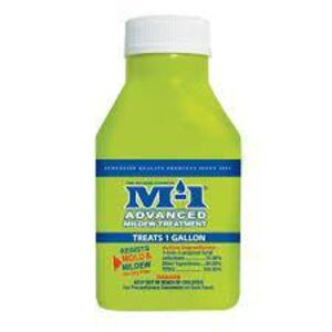 DESCRIPTION: (12) MILDEW TREATMENT BRAND/MODEL: M1 ADVANCED RETAIL$: $5.00 EA SIZE: TREATS 1 GALLON PER CONTAINER QTY: 12