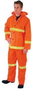 DESCRIPTION: (4) PVC ORANGE RAIN SUIT BRAND/MODEL: MCR SAFETY #2013RM INFORMATION: ORANGE IMAGES ARE FOR ILLUSTRATION PURPOSES ONLY AND MAY NOT BE AN