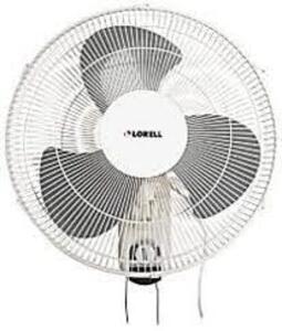 DESCRIPTION: (1) WALL MOUNT FAN WITH PULL CHAIN BRAND/MODEL: LORELL #49256 RETAIL$: $72.95 EA SIZE: 16" QTY: 1