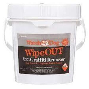 DESCRIPTION: (1) GRAFFITI REMOVER BRAND/MODEL: WATCHDOG RETAIL$: $53.00 EA SIZE: .5 GALLON QTY: 1