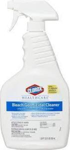 DESCRIPTION: (5) BLEACH GERMICDAL CLEANAERBRAND/MODEL: CLOROX HEALTHCARERETAIL$: $14.59 EASIZE: 1 QTQTY: 5