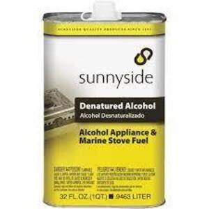 DESCRIPTION: (2) DENATURED ALCOHOL BRAND/MODEL: SUNNYSIDE #834G1 RETAIL$: $122.22 EA SIZE: 1 GALLON QTY: 2