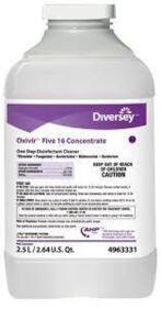 DESCRIPTION: (4) ONE STEP DISINFECTANT CLEANER BRAND/MODEL: DIVERSEY OXIVIR FIVE 16 CONCENTRATE RETAIL$: $224.54 TOTAL SIZE: 2.5 QTY: 4