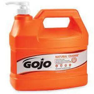 DESCRIPTION: (1) PUMICE HAND CLEANER BRAND/MODEL: GOJO NATURAL ORANGE RETAIL$: $24.99 EA SIZE: 1 GALLON QTY: 1