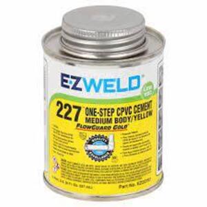 DESCRIPTION: (4) ONE STEP CPVC CEMENT BRAND/MODEL: EZ WELD 227 RETAIL$: $8.78 EA SIZE: 8 OZ QTY: 4