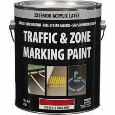 DESCRIPTION: (1) TRAFFIC AND ZONE MARKING PAINT BRAND/MODEL: KROGER #Z90R813 INFORMATION: CURB RED RETAIL$: $50.00 EA SIZE: 1 GALLON QTY: 1