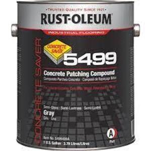 DESCRIPTION: (1) CONCRETE PATCHING COMPOUND BRAND/MODEL: RUST-OLEUM 5499 INFORMATION: PART A GRAY RETAIL$: $87.45 EA SIZE: 1 GALLON QTY: 1