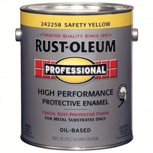 DESCRIPTION: (1) HIGH PERFORMANCE PROTECTIVE ENAMEL BRAND/MODEL: RUST-OLEUM #242258 INFORMATION: SAFETY YELLOW RETAIL$: $145.17 EA SIZE: OIL-BASED, 1