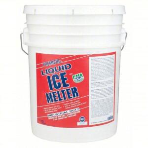 DESCRIPTION: (1) COLORLESS LIQUID ICE MELT BRAND/MODEL: PREMIERE #3YB71 RETAIL$: $119.15 SIZE: 5 GALLON QTY: 1