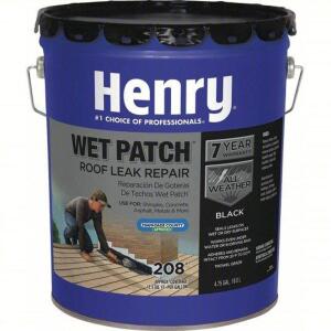 DESCRIPTION: (1) ROOF LEAK REPAIR BRAND/MODEL: HENRY #53PZ33 RETAIL$: $92.41 SIZE: 5 GALLON QTY: 1