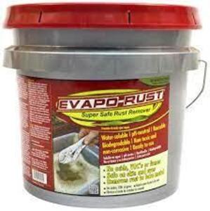 DESCRIPTION: (1) RUST REMOVER BRAND/MODEL: CRC EVAPO-RUST RETAIL$: $100.00 EA SIZE: 3.5 GALLON QTY: 1