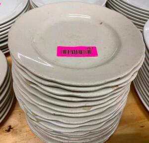 (15) 8.5" CHINA PLATES. - POOR CONDITION