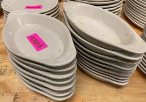 (15) ASSORTED CHINA PASTA PLATTERS. 8" AND 10"