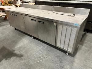 DELFIELD 114" FOUR DOOR WORK TOP COOLER.