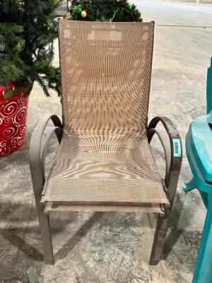 (2) STACKABLE PATIO CHAIRS