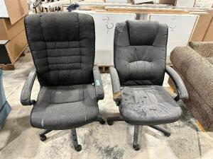 (2) ASSORTED HIGH BACK OFFICE CHAIRS