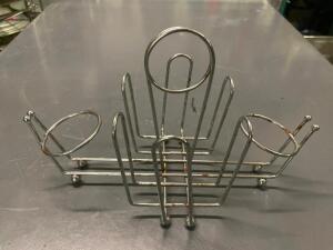 (24) WIRE CONDIMENT TABLE CADDYS.