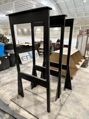 (3) METAL FLOOR DISPLAYS