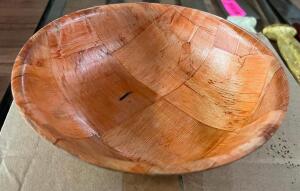 (60) 5.5" WOODEN SALAD BOWLS