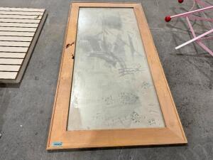 7' X 30" FRAMED FULL LENGTH MIRROR