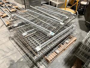 (2) PALLETS OF PALLET RACK WIRE DECKING.