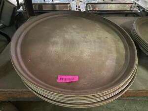 (6) 27" OVAL SERVING TRAYS