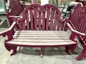 (2) 60" WOODEN BENCH SEATS