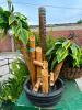 DESCRIPTION: UNIQUE BAMBOO FOUNTAIN WITH PUMP AND LIGHTS INFORMATION: GOOD WORKING CONDITION SIZE: 16"X40" QTY: 1