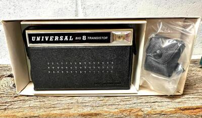 DESCRIPTION: UNIVERSAL BIG 8 TRANSISTOR RADIO (NEW) QTY: 1