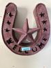 DESCRIPTION: RUSTY WELCOME HORSESHOE SIZE: 16"X14" QTY: 1