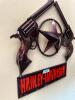 DESCRIPTION: HARLEY DAVIDSON PISTOL SIGN SIZE: 30"X30" QTY: 1 - 2